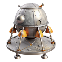 extraordinary abstract Lunar Module Descent Stage Isolated Image original png