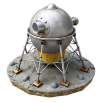 impressive artistic Lunar Module Descent Stage Isolated Image professional png