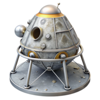 wonderful modern Lunar Module Descent Stage Isolated Image detailed png
