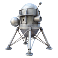 elegant rustic Lunar Module Landing Legs Extended Isolated Image premium png