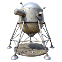 beautiful abstract Lunar Module Landing Legs Extended Isolated Image premium png