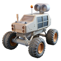 serene abstract Lunar Rover Front View Isolated Transparent Background high resolution png