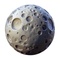vibrant artistic Lunar Surface Cutout with Rock Formations original png
