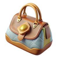 elegant artistic Luxury Handbag Top Handle Top View Cutout genuine png