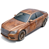 vibrant abstract Luxury Sedan Side Profile Cutout on Transparent Background high resolution png
