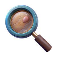 magnificent vintage Magnifying Glass Examining Evidence Transparent Background png