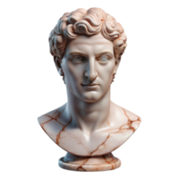 extraordinary contemporary Marble Bust Front View Isolated png