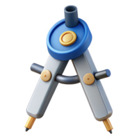 beautiful minimalist Marine Engineering Drafting Compass Cutout with Precise Measurement high quality png