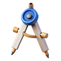 elegant modern Marine Engineering Drafting Compass Cutout with Precise Measurement original png