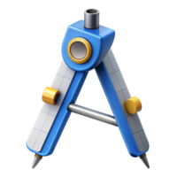 vibrant modern Marine Engineering Drafting Compass Cutout with Precise Measurement detailed png