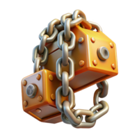 impressive contemporary Marine Salvage Chain Block with Heavy Lifting Capacity genuine png
