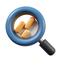 impressive artistic Market Research Icon Magnifying Glass authentic png