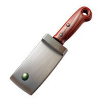 extraordinary vintage Meat Cleaver Sharp Blade Isolated on Transparent Background original png