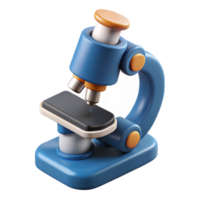 vibrant minimalist Medical Research Microscope Top View Isolated professional png