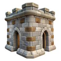 extraordinary modern Medieval Castle Stone Texture Side Angle Transparent Background png