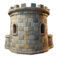stunning modern Medieval Castle Stone Texture Side Angle Transparent Background authentic png