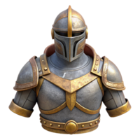 extraordinary abstract Medieval Knight Armor Front View Isolated Cutout genuine png