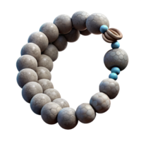 magnificent modern Meditation Beads Stone Texture with Transparent Background authentic png