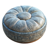 serene rustic Meditation Cushion Round Shape with Transparent Background authentic png