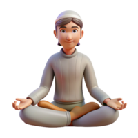 impressive vintage Meditation Posture Seated Front View Transparent high resolution png