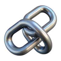 stunning abstract Metal Chain Links Interconnected Design Isolated high quality png
