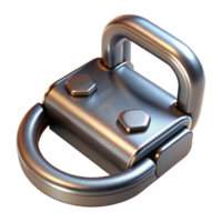 dramatic classic Metallic Clasp Open Position Isolated on Transparent Background premium png