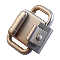 extraordinary classic Metallic Clasp Open Position Isolated on Transparent Background original png