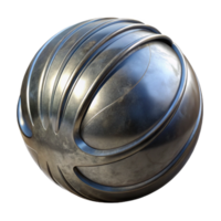 stunning artistic Metal Sphere Sculpture Reflective Surface Isolated authentic png
