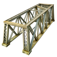 magnificent modern Metal Truss Bridge Structure Isolated Element high resolution png