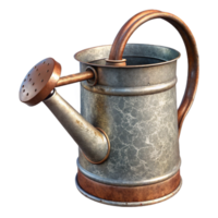 extraordinary rustic Metal Watering Can Rustic Style Transparent Background high quality png