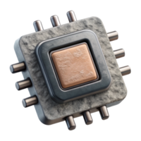 serene abstract Microchip Close Up View Element high quality png