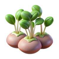 impressive classic Microgreens Sprouts Close Up Transparent Background genuine png
