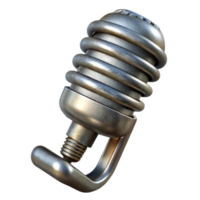 serene minimalist Microphone Clip Metal Spring Loaded Isolated Element Transparent Background high resolution png