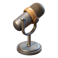 serene minimalist Microphone Stand Adjustable Height Isolated Element high resolution png