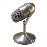serene abstract Microphone Stand Chrome Finish Cutout Transparent Background exclusive png