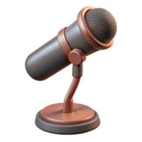 extraordinary vintage Microphone Stand Side View Isolated on Transparent Background genuine png