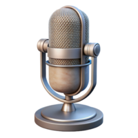 serene minimalist Microphone Studio Condenser Isolated on White Background high resolution png