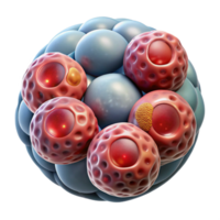 serene contemporary Microscope Viewing Cells on Transparent Background exclusive png