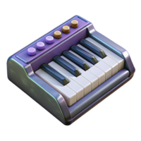 vibrant abstract Midi Keyboard Keys Depressed Playing Position original png