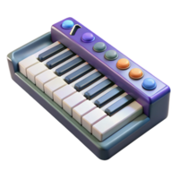impressive rustic Midi Keyboard Knobs and Sliders Front View original png