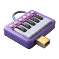 impressive minimalist Midi Keyboard Usb Connection Cutout Transparent Background authentic png