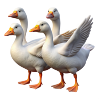 stunning traditional Migrating Geese Formation Transparent Background authentic png