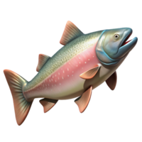 serene rustic Migrating Salmon Upstream Transparent Background png