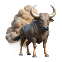 elegant modern Migrating Wildebeest Herd Dust Cloud Transparent Background professional png