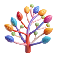 wonderful classic Mind Map with Branches Colorful Design Cutout high resolution png