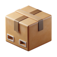serene vintage Minimalist Cardboard Box Design Isolated Front View premium png