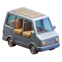 serene minimalist Minivan with Captain Chairs Transparent authentic png