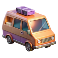 vibrant classic Minivan with Dvd Player Transparent professional png