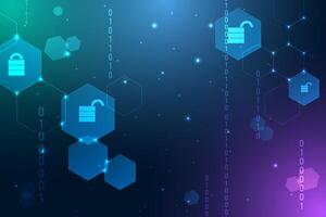 Modern Technology Background, Hexagonal, Access key vector
