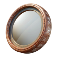 magnificent minimalist Mirror Round Framed Transparent Background premium png